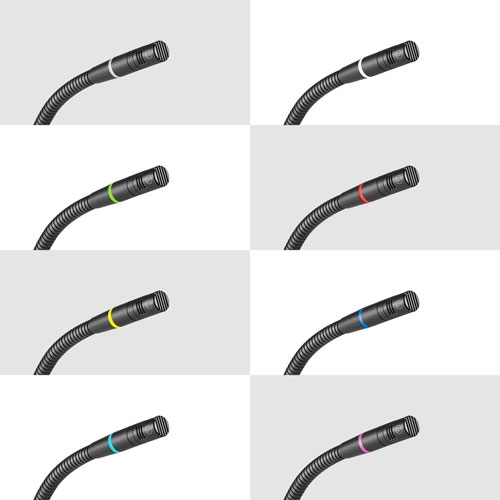 鐵三角 ES925C/DS5 心形電容式鵝頸話筒帶5針臺架供電模組-各顏色話筒合集